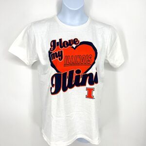 Soffe Label I Love My Illinois Illini T Shirt Size Women's XL